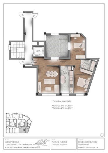 Piso en venta en Corella, Navarra de 2 habitaciones