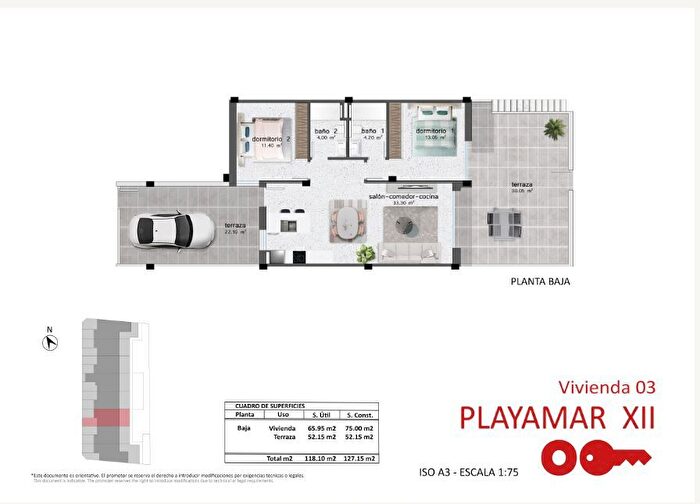 Casa en venta en Pilar de la Horadada ciudad, Pilar de la Horadada de 3 habitaciones