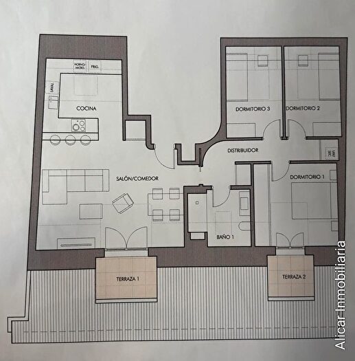 Piso en venta en Centro, Antequera de 3 habitaciones