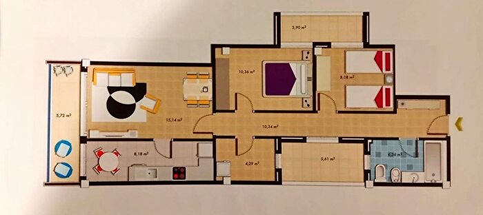 Piso en venta en Casco Urbano, Vinaròs de 2 habitaciones