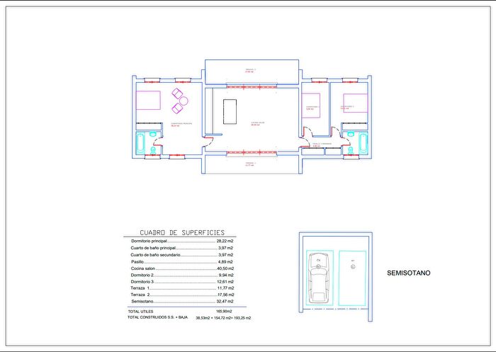 Casa en venta en El Casar, Guadalajara de 3 habitaciones