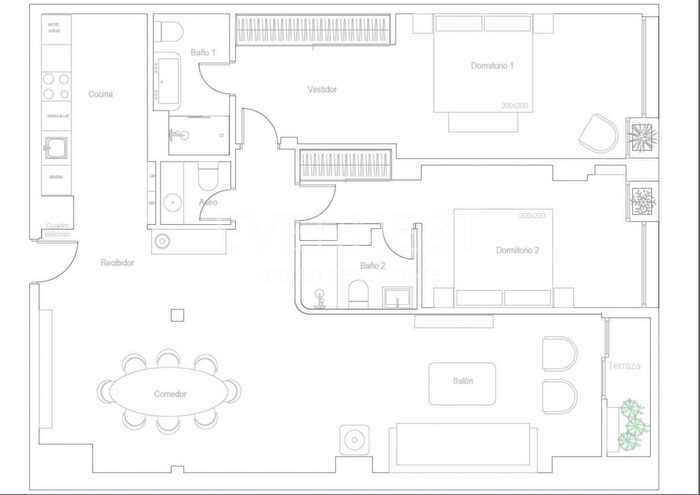 Piso en venta en Barrio de Salamanca, Recoletos de 2 habitaciones