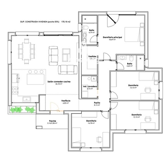 Casa en venta en Eurovillas, Nuevo Baztán de 4 habitaciones