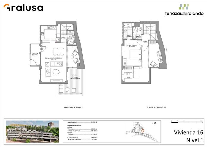 Piso en venta en Albaicín, Haza Grande de 2 habitaciones