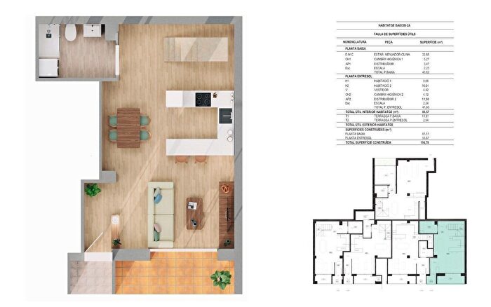 Piso en venta en Montilivi, Girona Capital de 2 habitaciones
