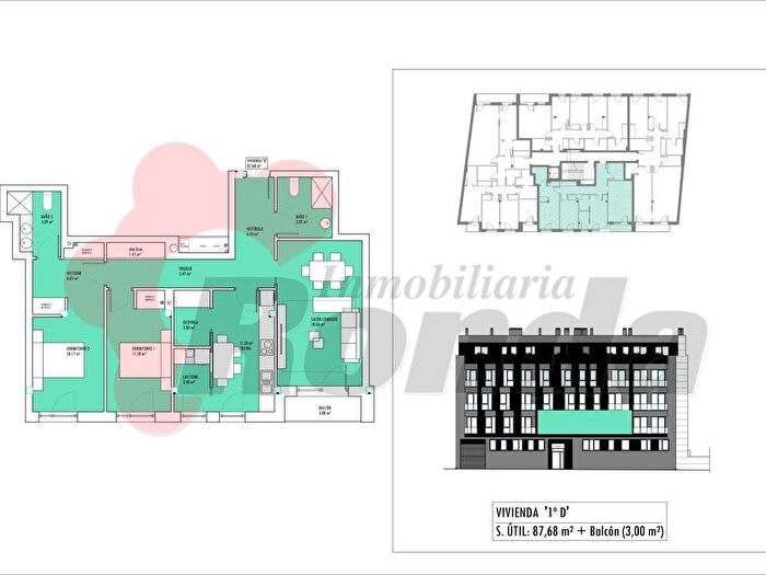 Piso en venta en San Roque As Fontiñas, Lugo Capital de 2 habitaciones